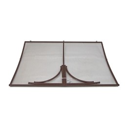 Козырёк над дверью Петрасвет S4025 Коричневый усиленный