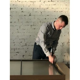 Козырёк над дверью Петрасвет S4002 Черный усиленный