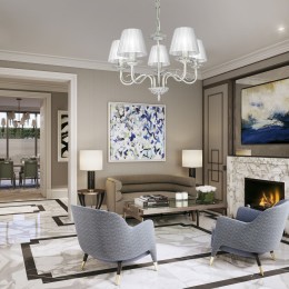 Люстра Петрасвет S1158-5, 5хЕ14 макс, 60Вт