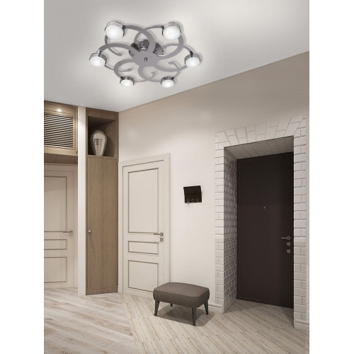 Люстра светодиодная потолочная LED плоская S2616-6